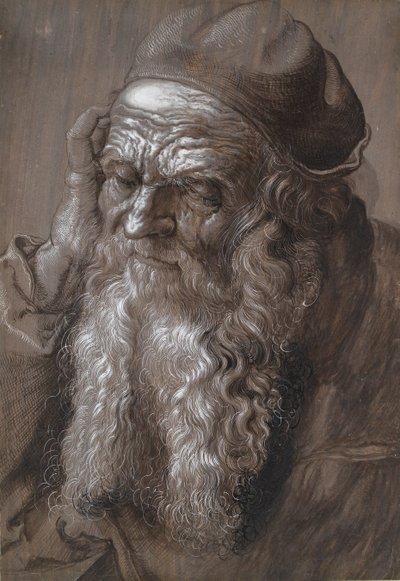 En gammel mand på 93 år St. Jerome, slutningen af det 16. århundrede af Hans Hoffmann