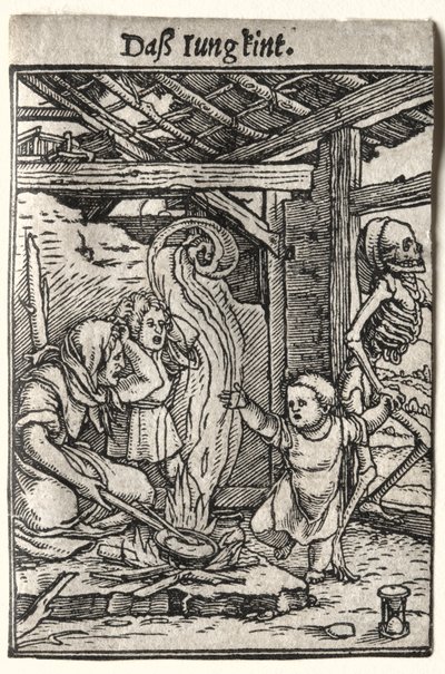 Dødedansen: Barnet, ca. 1526. af Hans Holbein