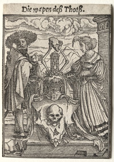 Dødedansen: Dødens våbenskjold. af Hans Holbein