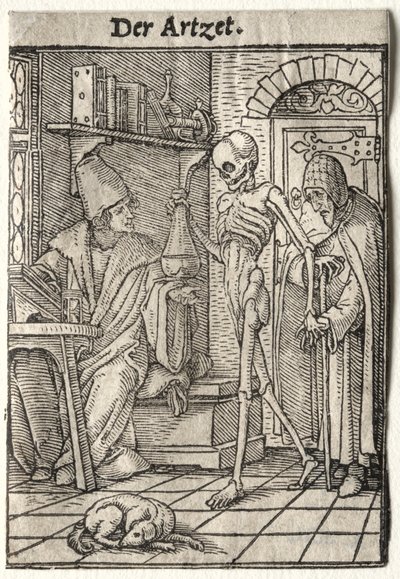 Dødedansen: Doktoren. af Hans Holbein