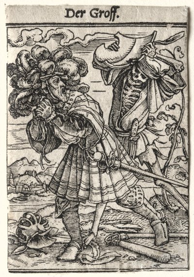 Dødedansen: Jarlen, ca. 1526. af Hans Holbein