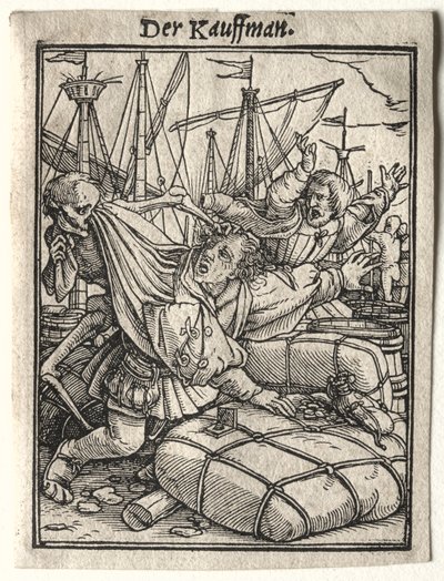 Dødedansen: Købmanden af Hans Holbein