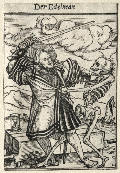 Dødedansen: Adelsmanden. af Hans Holbein