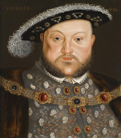 Portræt af kong Henrik VIII af England af Hans, Holbein