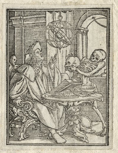Dødedansen: Astrologen, den rige mand. af Hans Holbein
