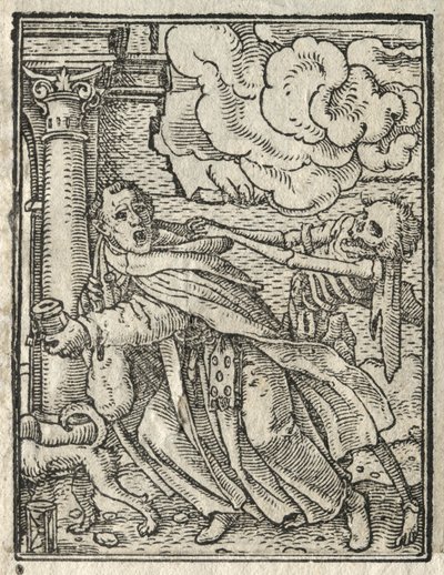 Dødedansen: The Betrygerbroder, Nonnen. af Hans Holbein