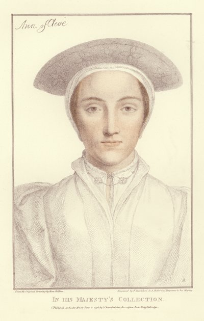 Anne af Kleve (akvatint) af Hans Holbein der Jüngere