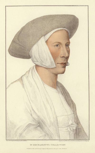Anonym kvinde (akvatint) af Hans Holbein der Jüngere