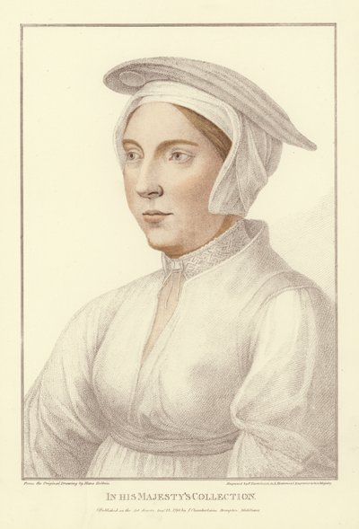 Anonym kvinde (akvatint) af Hans Holbein der Jüngere