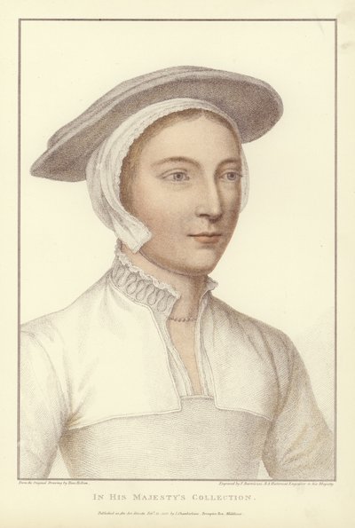 Anonym kvinde (akvatint) af Hans Holbein der Jüngere