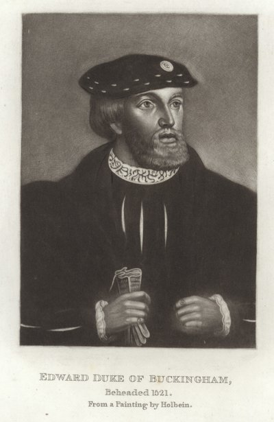 Edward Duke af Buckingham af Hans Holbein der Jüngere