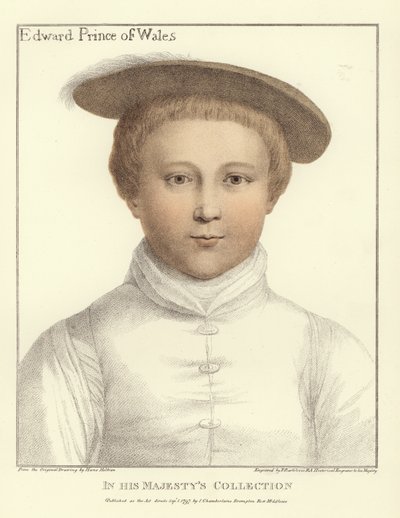 Edward, prins af Wales (akvatint) af Hans Holbein der Jüngere