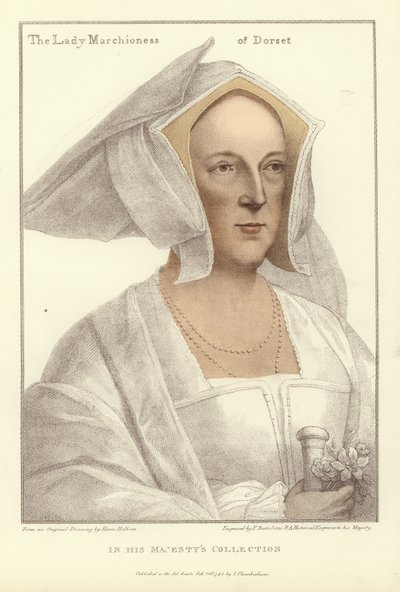 Frances, Marchionessen of Dorset (akvatint) af Hans Holbein der Jüngere