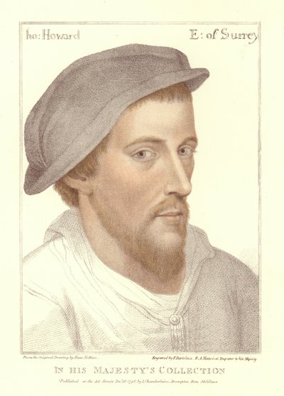Henry Howard, jarl af Surrey (akvatint) af Hans Holbein der Jüngere