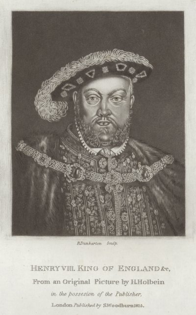 Heinrich VIII. König von England von Hans Holbein der Jüngere