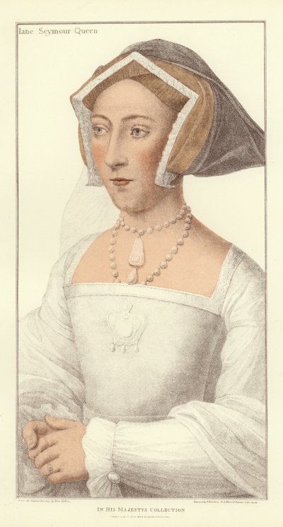 Jane Seymour, dronning af England (akvatint) af Hans Holbein der Jüngere