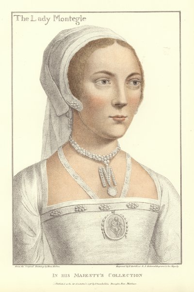 Lady Mary Brandon, baronesse Monteagle (akvatint) af Hans Holbein der Jüngere