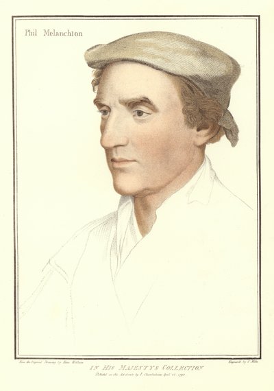 Philipp Melanchthon (akvatint) af Hans Holbein der Jüngere