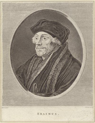 Portræt af Desiderius Erasmus af Hans Holbein der Jüngere