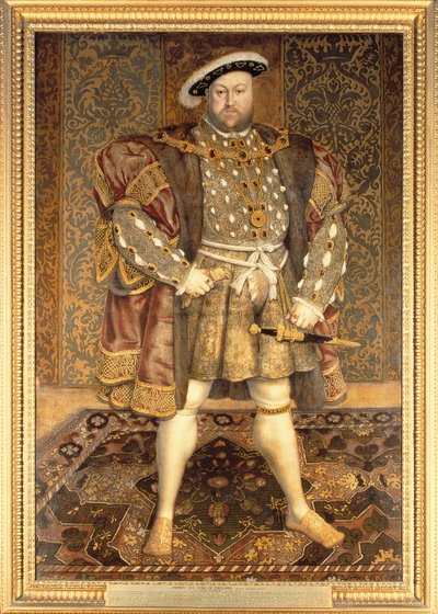 Portræt af Henrik VIII (1491-1547) af Hans Holbein der Jüngere