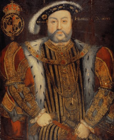 Portræt af Henrik VIII (1491-1547) af Hans Holbein der Jüngere