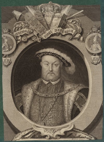 Portræt af kong Henrik VIII af England af Hans Holbein der Jüngere