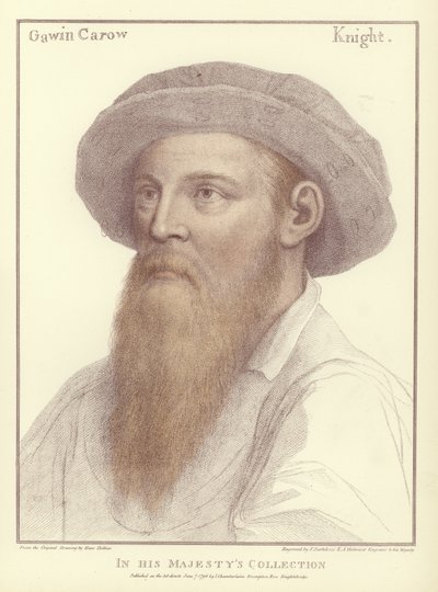 Sir Gawain Carew (akvatint) af Hans Holbein der Jüngere