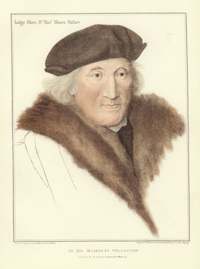 Sir John More, far til Sir Thomas More (akvatint) af Hans Holbein der Jüngere