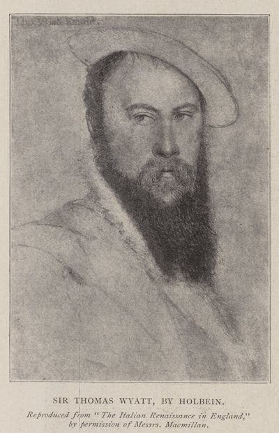 Sir Thomas Wyatt af Hans Holbein der Jüngere