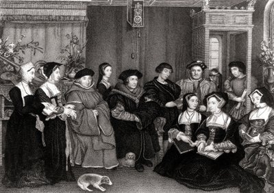 Familien til Thomas More (1478-1535), Englands kansler af Hans Holbein der Jüngere