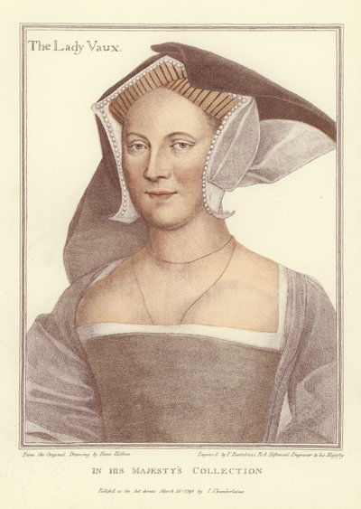 The Lady Vaux (akvatint) af Hans Holbein der Jüngere