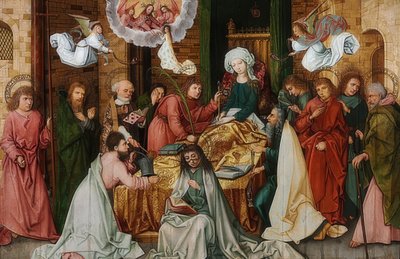 Den salige Moder Marias død. 1492 af Hans Holbein the Elder