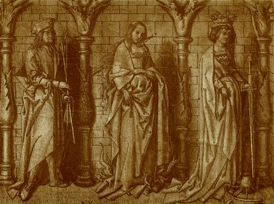 Willibald, Lucia og Katharina af Hans Holbein the Elder