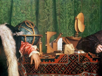 Ambassadørerne, detalje af de astronomiske instrumenter, 1533 olie på panel detalje af 4147 af Hans Holbein the Elder