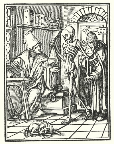 Death and the Physiciandani af Hans Holbein der Jüngere