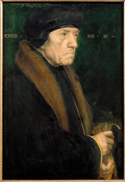 Dr. John Chambers, livlæge for Henrik VIII (maleri på egetræ) af Hans Holbein the Younger