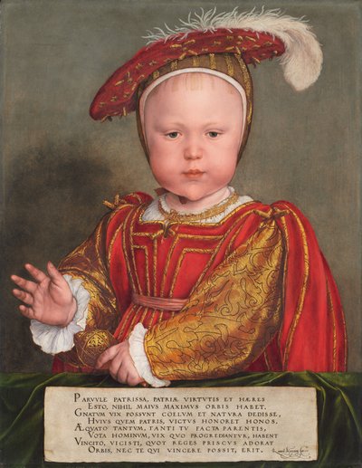 Edward VI som barn af Hans Holbein der Jüngere