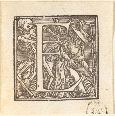 Bogstav E af Hans Holbein der Jüngere