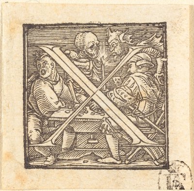 Bogstav X af Hans Holbein der Jüngere