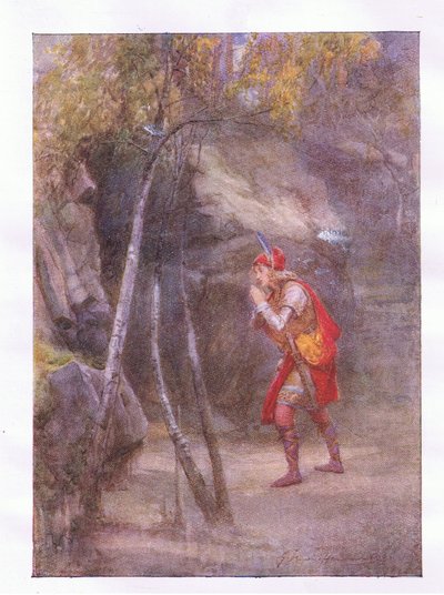 Ingen! hvem er her? Hvis noget er civil speak (Cymbeline), fra The Complete Works of Shakespeare udgivet af George Harrap & Co Ltd, 1920