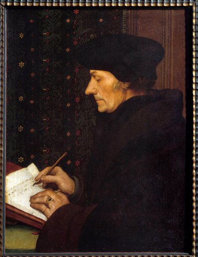 Portræt af Erasmus af Rotterdam (Desiderius Erasmus Rotterdam af Hans Holbein der Jüngere