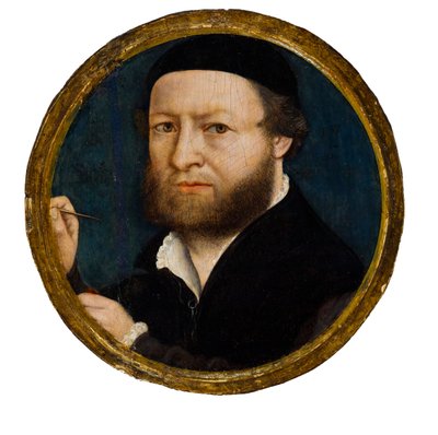 Portræt af kunstneren af Hans Holbein the Younger