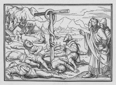 The Brazen Serpent, Numbers XXI, 9 af Hans Holbein der Jüngere