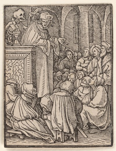 Præsten, fra Dødedansen af Hans Holbein the Younger