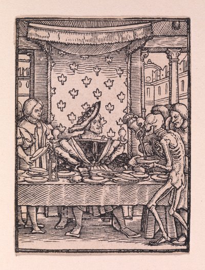 Kongen, fra "Dødedansen" af Hans Holbein the Younger