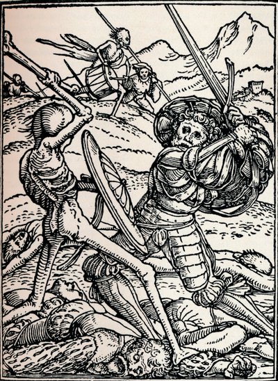 Ridderen og døden, 1538, 1917 af Hans Holbein der Jüngere