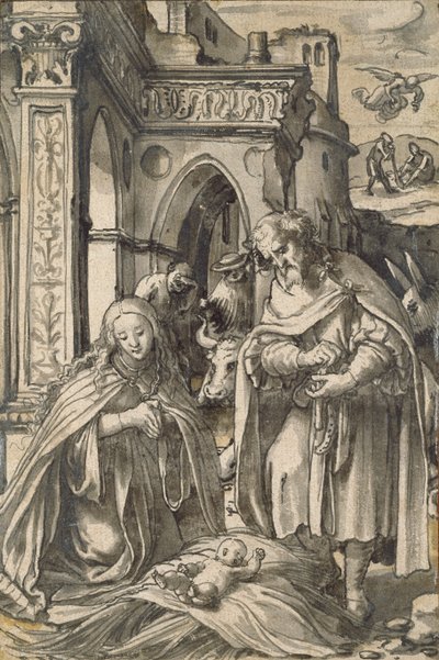 Fødselen, begyndelsen af det 16. århundrede af Hans Holbein der Jüngere