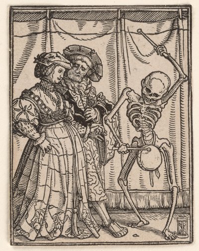 Adelskvinden, fra «Dødedansen» af Hans Holbein the Younger