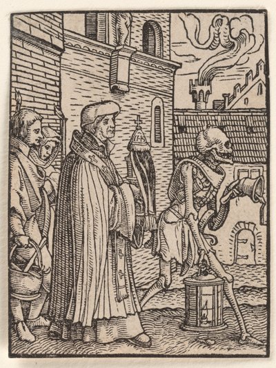 Præsten, fra „Dødedansen“ af Hans Holbein the Younger