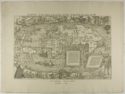 Type Cosmographicus Universalis, Sim. Grynaeus, Novus Orbis, Basileae 1532 af Hans Holbein the Younger